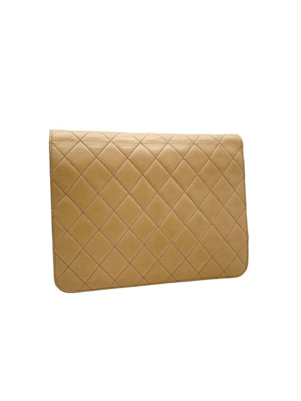 Chanel Lambskin Quilted Chain Shoulder Bag CC Logo - Picture 2 of 10